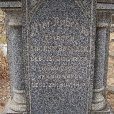 BALLACK August 1820 - 1902