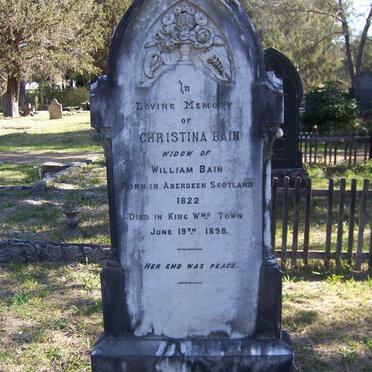 BAIN Christina 1822-1898
