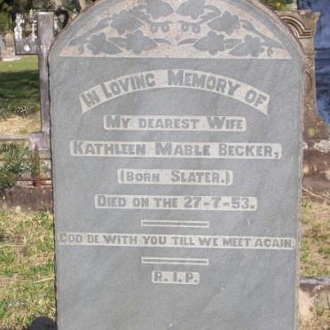 BECKER Kathleen Mable nee SLATER -1953