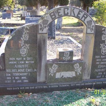 BECKER Eduard August Hermann 1891-1965 &amp; Auguste Wilhelmine Emelia TESSENDORF 1896-1980