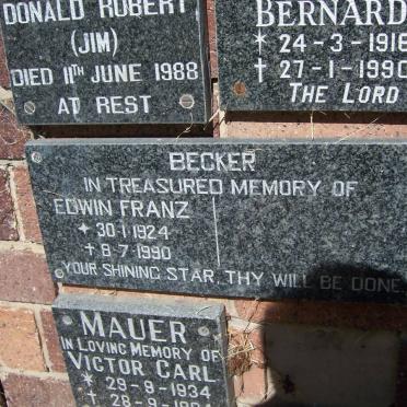 BECKER Edwin Franz 1924-1990