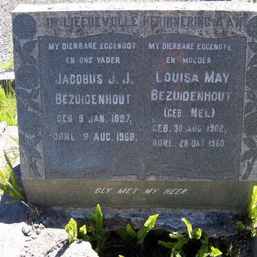 BEZUIDENHOUT Jacobus J.J. 1897-1968 &amp; Louisa May NEL 1902-1960