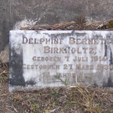 BIRKHOLTZ Delphine Bernetta 1914-1930