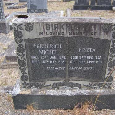 BIRKHOLTZ Frederich Michel 1878-1962 &amp; Frieda 1887-1960