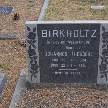 BIRKHOLTZ Johannes Theodore 1894-1968