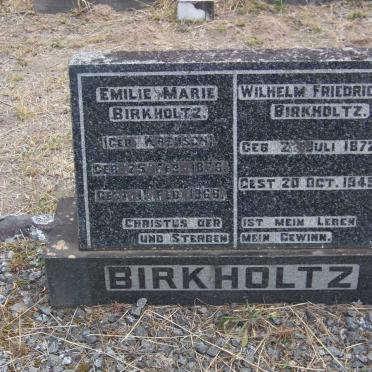 BIRKHOLTZ Wilhelm Friedrich 1872-1945 &amp; Emilie Marie KREUSCH 1876-1966