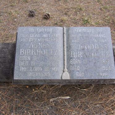 BIRKHOLTZ Theodore 1889-1964 &amp; Agnes 1906-1983
