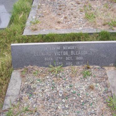 BLEASDALE Leonard Victor 1890-1970
