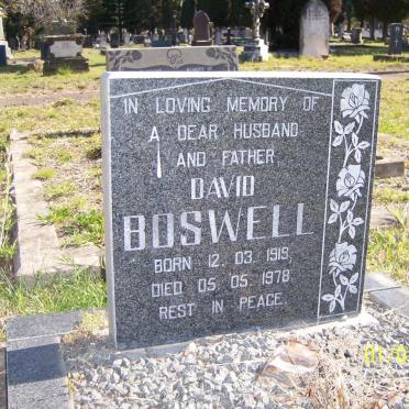 BOSWELL David 1919-1978