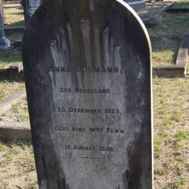BORMANN Anna nee HELGOLAND 1825-1906