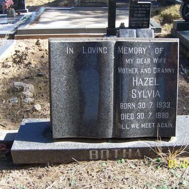 BOTHA Hazel Sylvia 1933-1990