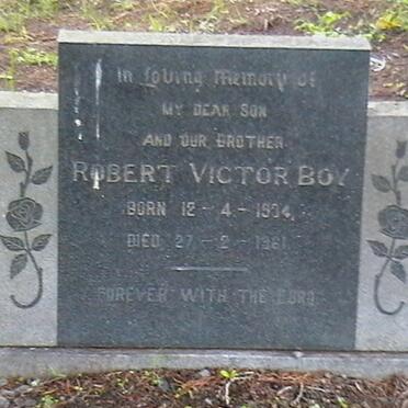 BOY Robert Victor 1934-1961