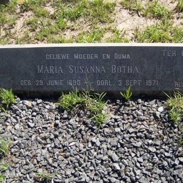 BOTHA Maria Susanna 1890-1971
