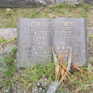 BOTHA Gert Pieter 1886-1941 &amp; Sarah Elizabeth PRESTON 1893-1951