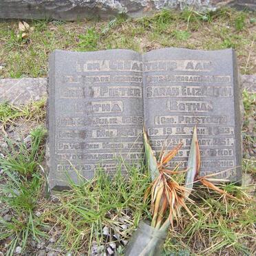 BOTHA Gert Pieter 1886-1941 &amp; Sarah Elizabeth PRESTON 1893-1951