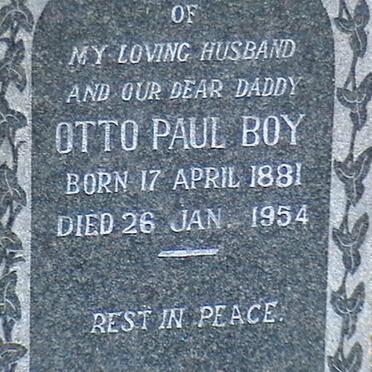 BOY Otto Paul 1881-1954