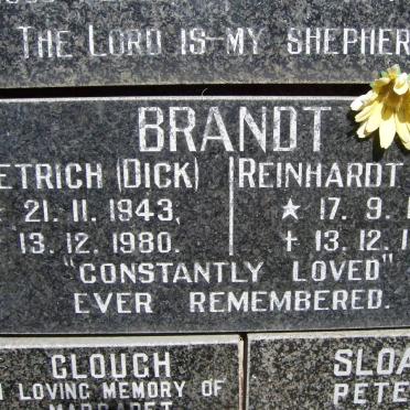BRANDT Dietrich 1943-1980 &amp; BRANDT Reinhardt 1955-1980