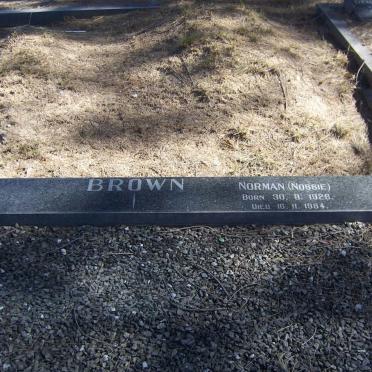 BROWN Norman 1928-1984