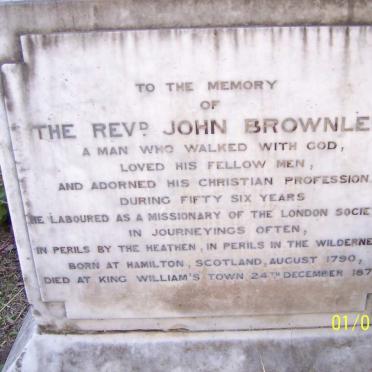 BROWNLEE John 1790-1871