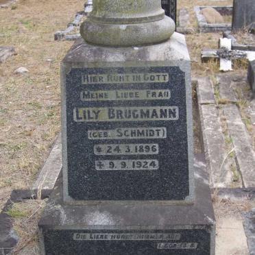 BRUGMANN Lily nee SCHMIDT 1896-1924
