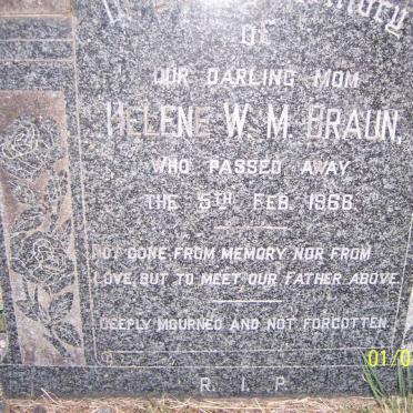 BRAUN Helene W.M. -1966