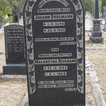 BRUGMANN Johann 1845-1923 &amp; Magaretha 1843-1928