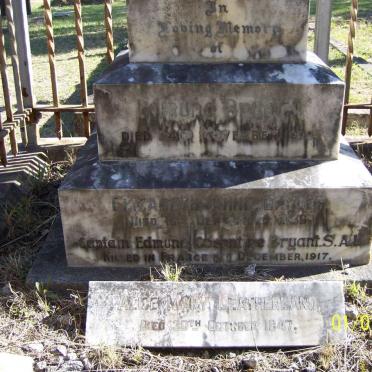 BRYANT Edmund -1928 &amp; Elizabeth Anne -1916 ::BRYANT Capt Edmund Cosentine -1917