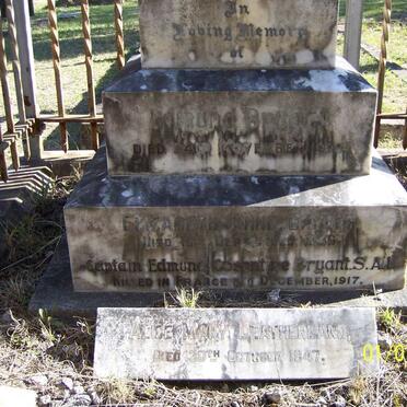 BRYANT Edmund -1928 &amp; Elizabeth Anne -1916 ::BRYANT Capt Edmund Cosentine -1917