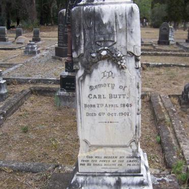 BUTT Carl 1865-1907