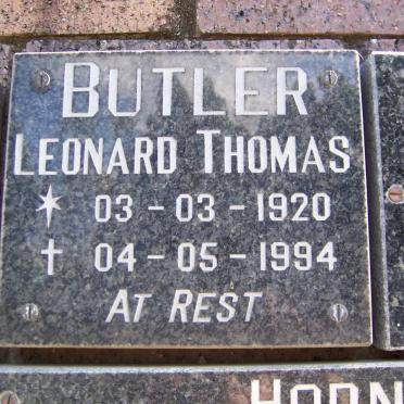 BUTLER Leonard Thomas 1920-1994