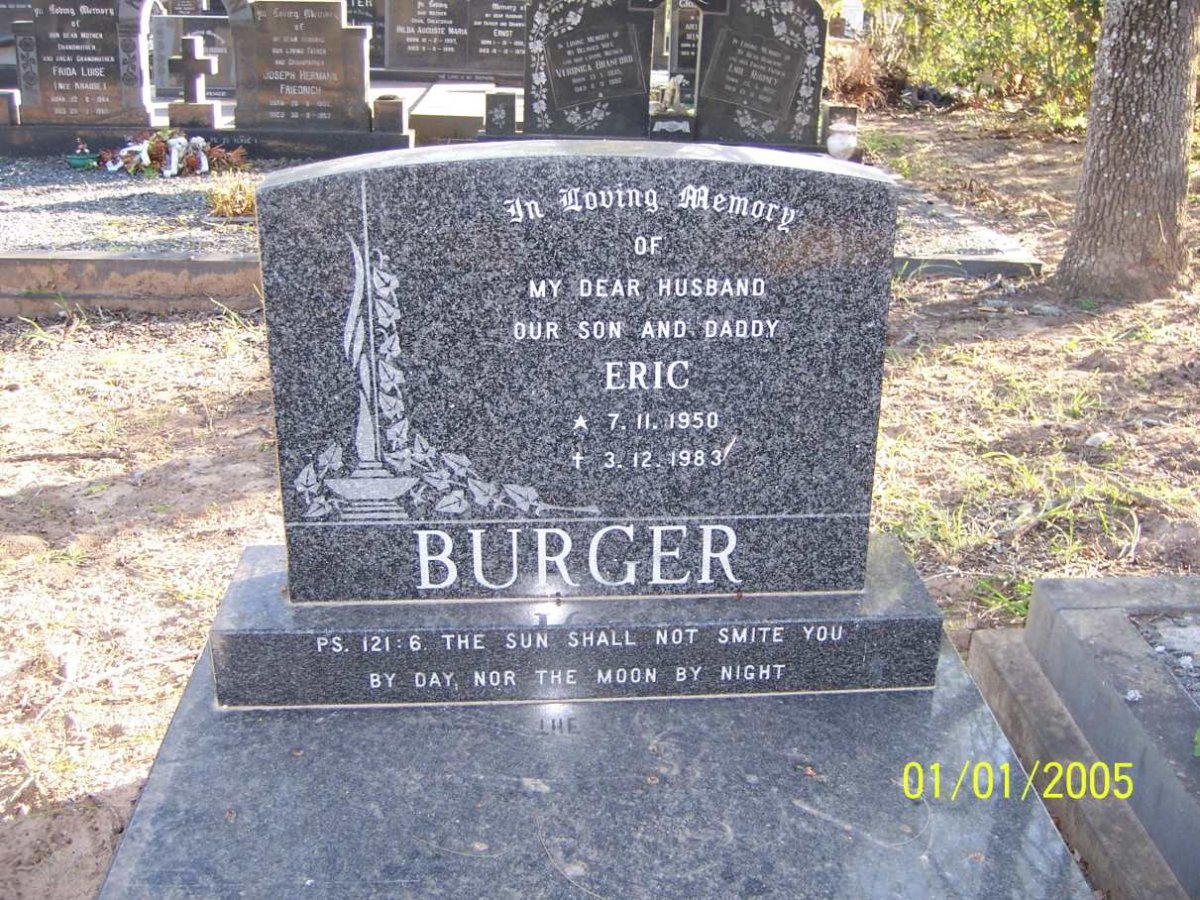 BURGER Eric 1950-1983