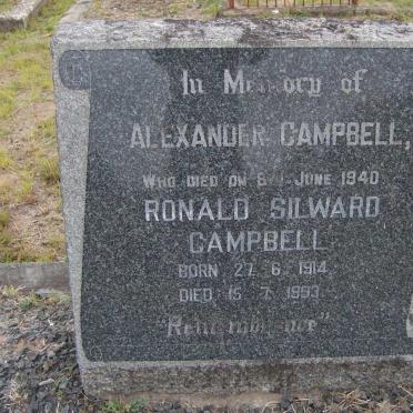CAMPBELL Alexander -1940 :: CAMPBELL Ronald Silward 1914-1993