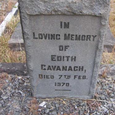 CAVANAGH John -1929 &amp; Edith 1970