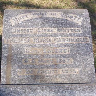 CARSHAGEN Theresa Maria nee EHLERT 1862-1935