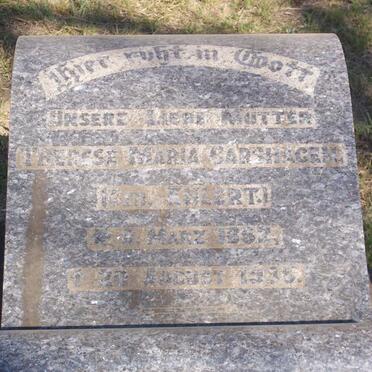 CARSHAGEN Theresa Maria nee EHLERT 1862-1935