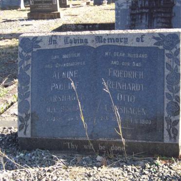 CARSHAGEN Friedrich Reinhardt Otto 1892-1960 &amp; Alwine Pauline SCHWAN 1892-1976