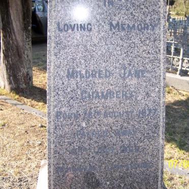 CHAMBERS Mildred Jane 1877-1966