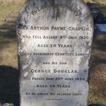 CHAPLIN Arthur Payne -1920 :: CHAPLIN George Douglas -1920