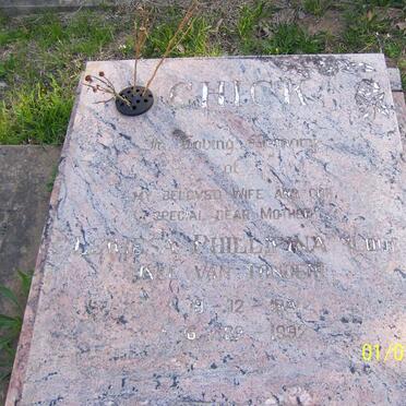 CHICK Lewiesa Phillipina nee  VAN TONDER 1941-1992
