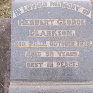 CLARKSON Herbert George -1939
