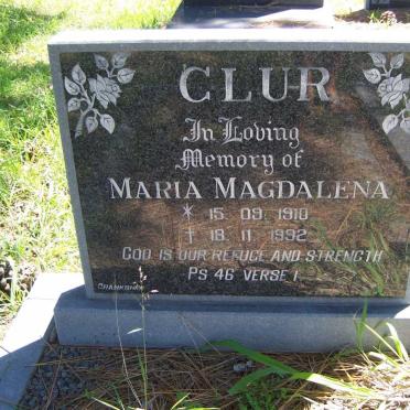 CLUR Maria Magdalena 1910-1992