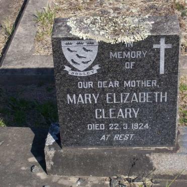 CLEARY Mary Elizabeth -1924