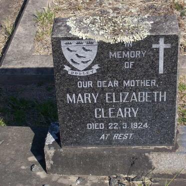 CLEARY Mary Elizabeth -1924