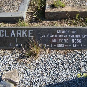 CLARKE Milford Ross 1905-1969 &amp; Amelia 1914-2006 