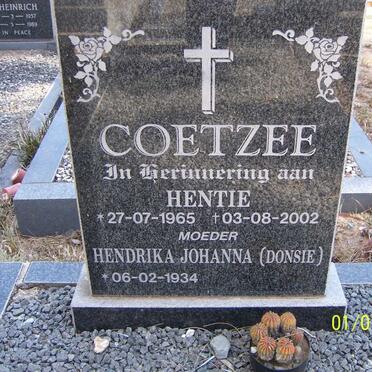 COETZEE Hentie 1965-2002