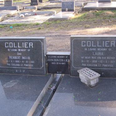 COLLIER Herbert Inglis 1900-1981 &amp; Laura 1898-1971 :: COLLIER John Don -1987