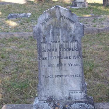 COOPER Sarah -1918