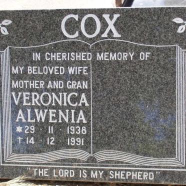COX Veronica Alwenia 1938-1991