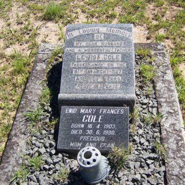 COLE Lewis -1957 &amp; Enid Mary Francis 1903-1990