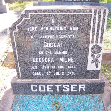 COETSER Leonora Milne nee UYS 1942-1970